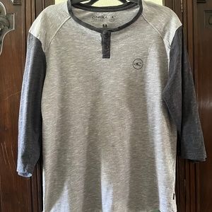 O’Neill Gray Henley T-shirt